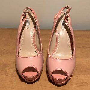 Pink Guess 4.5” Heels with 1” Platform